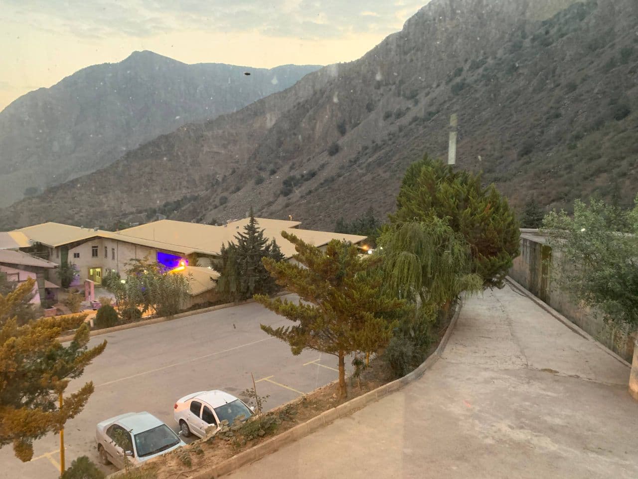 Mountain landscape near the work site